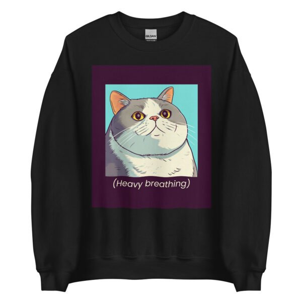 unisex crew neck sweatshirt black front 65e9cf870029f