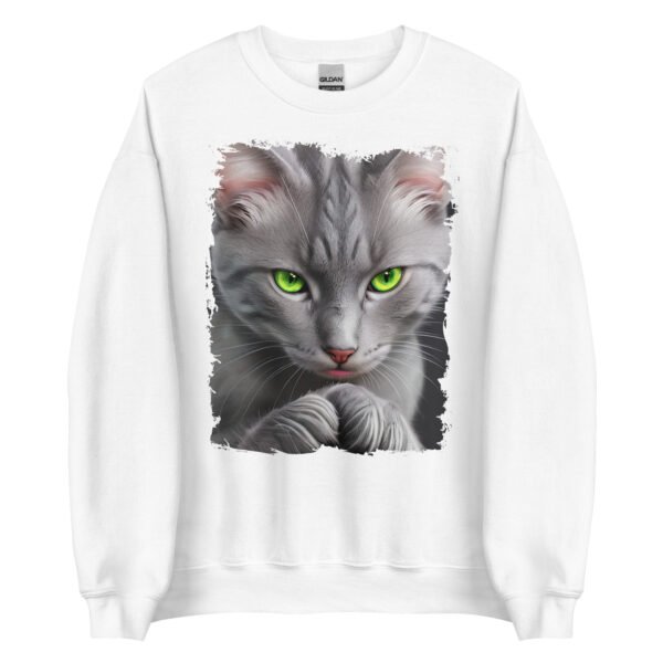 unisex crew neck sweatshirt white front 65e9cd0bb70b1