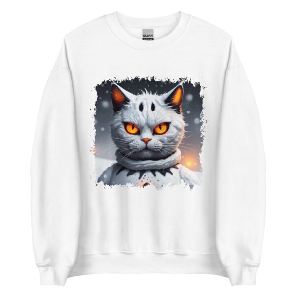 unisex crew neck sweatshirt white front 65e9cdf603295