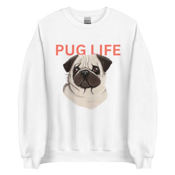 unisex crew neck sweatshirt white front 65e9d34117695