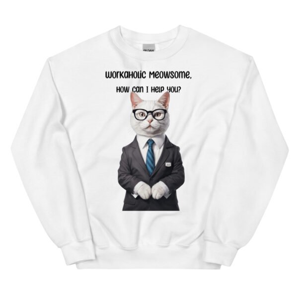 unisex crew neck sweatshirt white front 65e9dd9e3d150